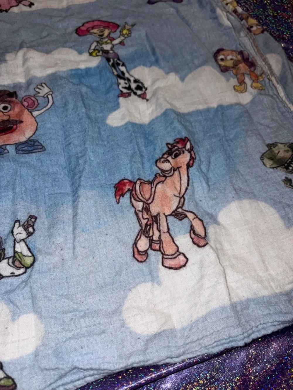 Sweet Ellie Sue Muslin Disney Toy Story Blanket